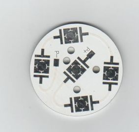 Blank Round White Metal Core Led PCB Fabrication 4 Layer 3.0 OZ / 6 OZ